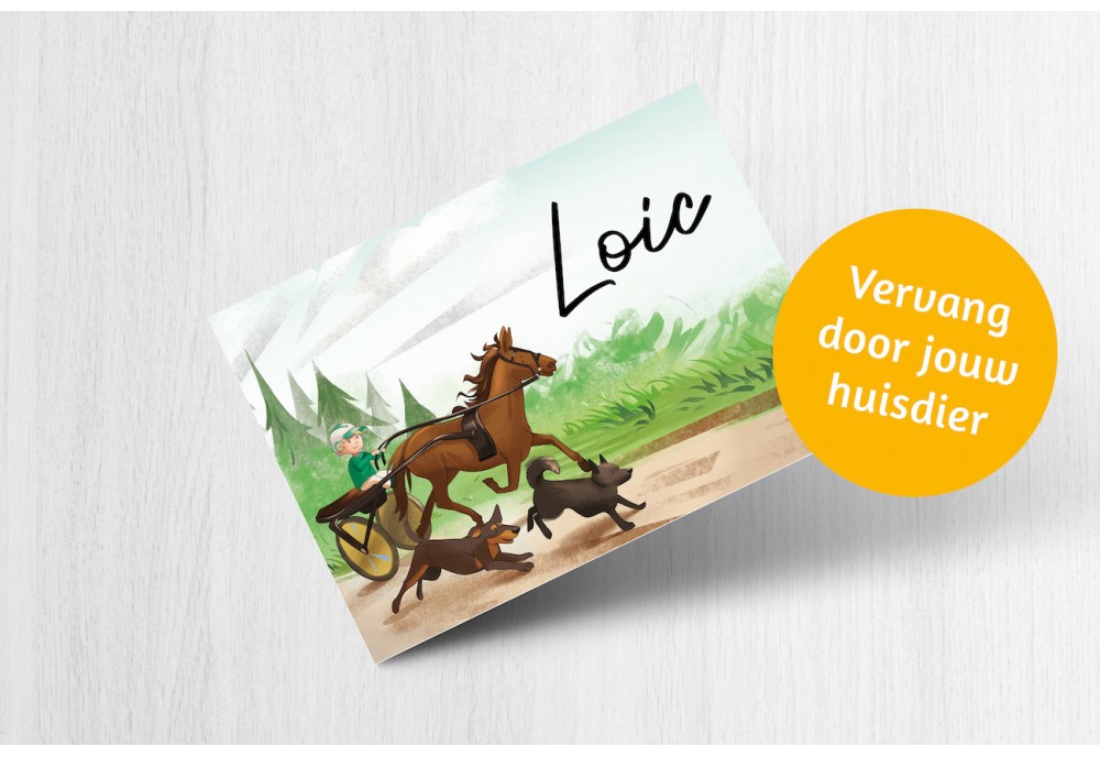 Paardenkoets met dieren